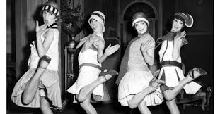 Flappers dancing the Charleston.